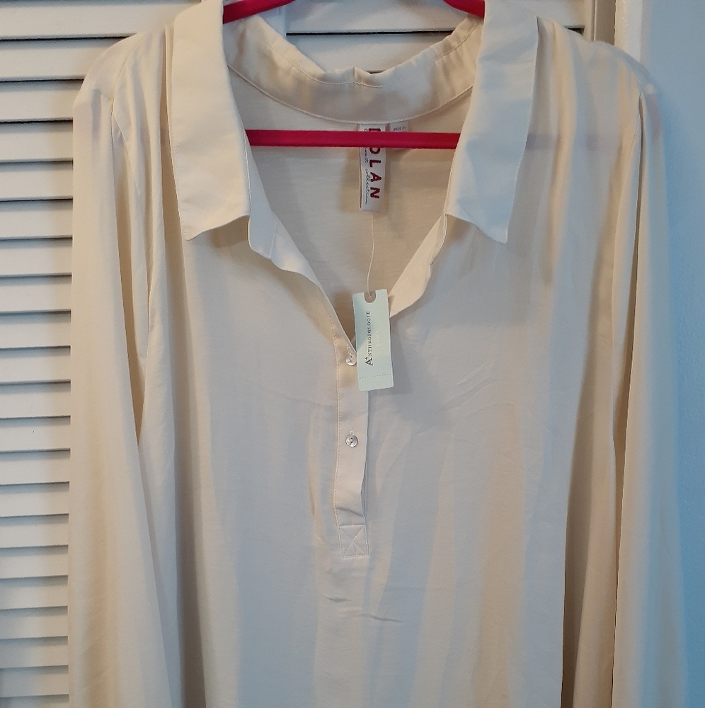 Anthropologie Dolan Long Sleeve Blouse Tunic 3x